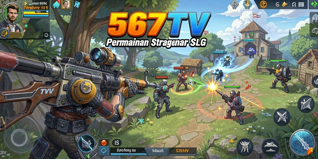 Screenshot menampilkan pertarungan seru di dalam game SLG.