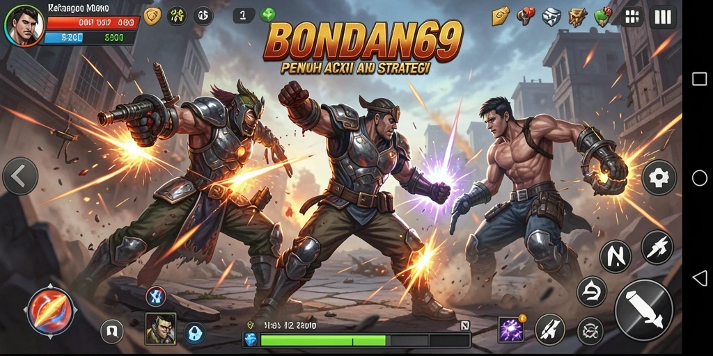 Tampilan menegangkan dari pertarungan di BONDAN69.