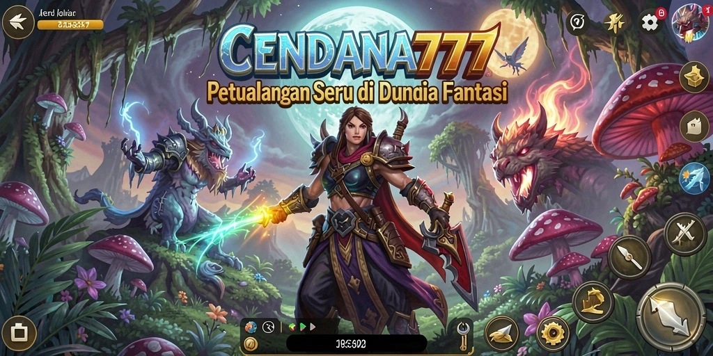 Screenshot CENDANA777 memperlihatkan aksi seru dalam gameplay RPG.