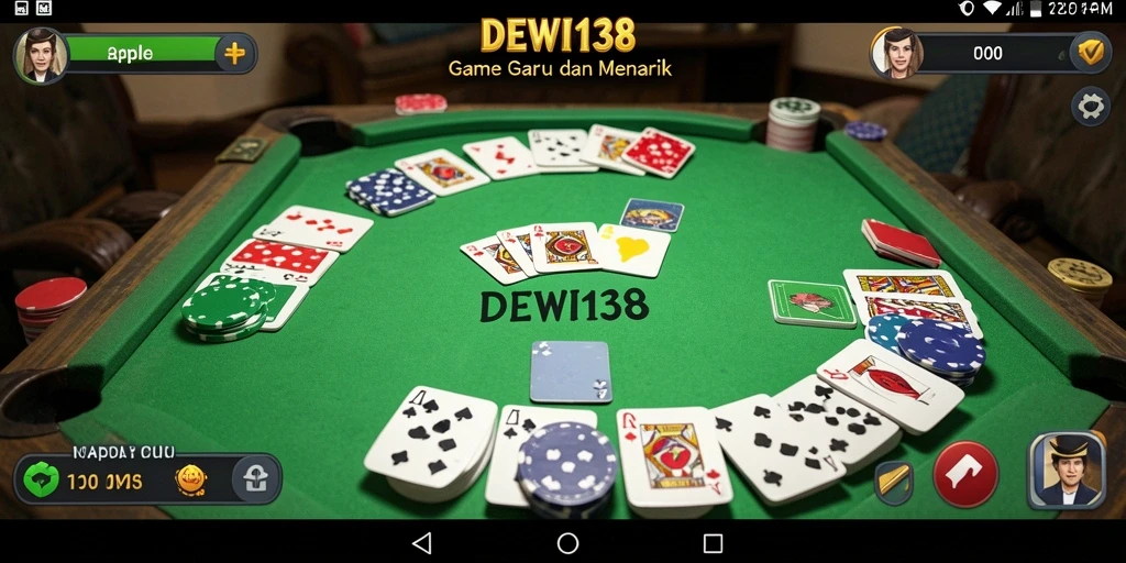 Tampilan gameplay Gaple yang menarik dan interaktif di DEWI138.