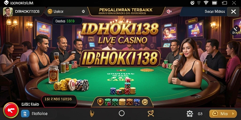 Tampilan gameplay Live Casino yang menarik dan interaktif di IDRHOKI138.
