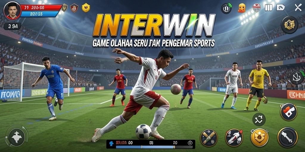 Tangkapan layar gameplay INTERWIN menunjukkan aksi seru dalam permainan olahraga.
