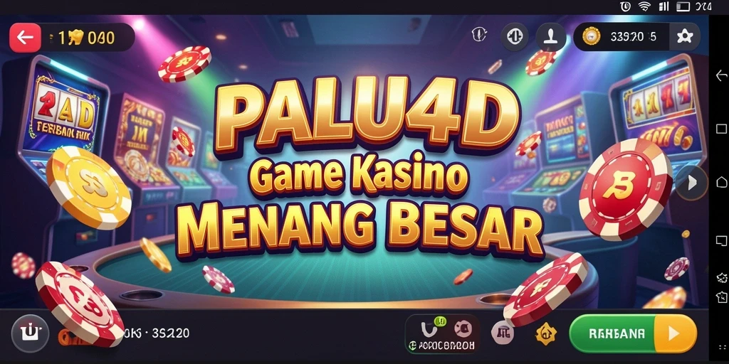 Screenshot utama PALU4D menunjukkan gameplay kasino yang mendebarkan.