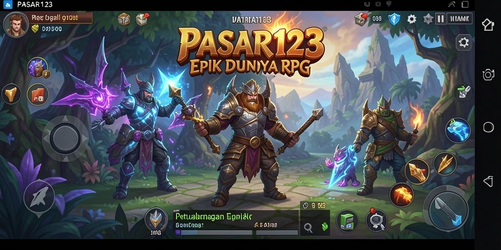 Tampilan gameplay seru dalam dunia RPG yang luas dan menantang.