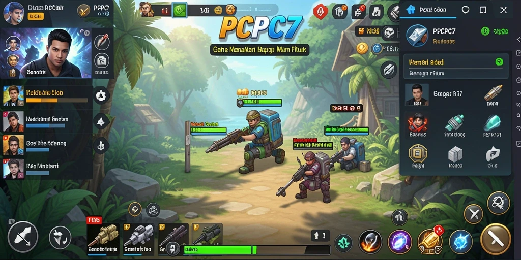 Tampilan gameplay PCPC7 yang menarik dan seru saat bermain Idle.