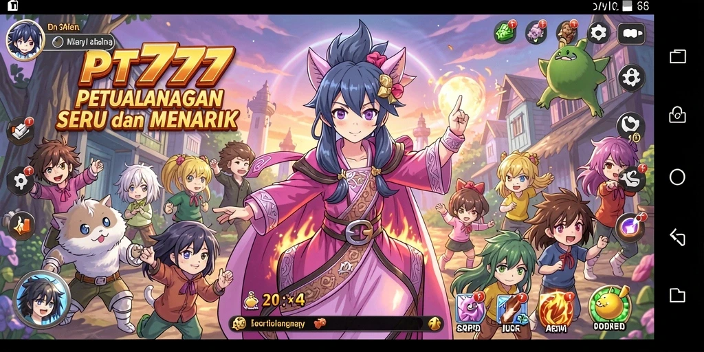 Screenshot gameplay PT777 yang menampilkan aksi seru di dunia Anime.