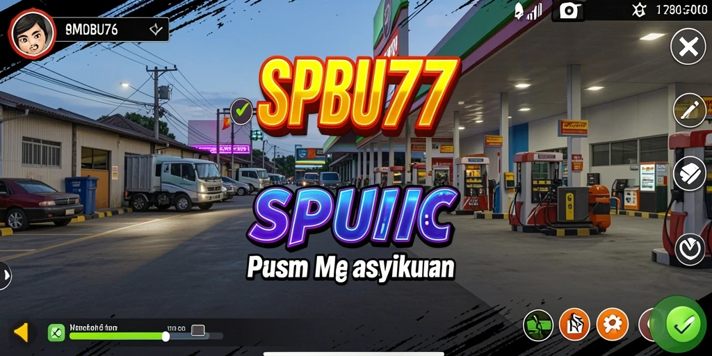 Tampilan gameplay SPBU77 yang interaktif dan menarik.