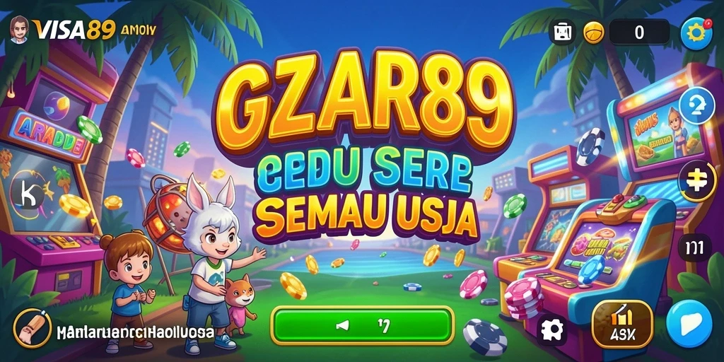 Tampilan screenshot gameplay <strong>VISA89</strong> yang penuh warna dan dinamis.
